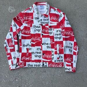 Vintage Coca Cola Jean Trucker Jacket Size Medium